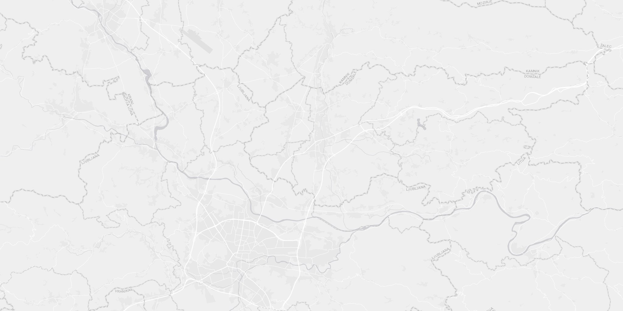 Zemljevid osrednje Slovenije